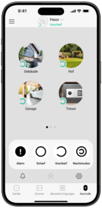 App Sicherheitssystem Alarmanlagensteuerung Smart phone